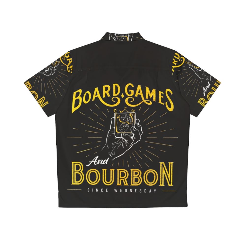 Board Games and Bourbon Hawaiian Shirt - Back