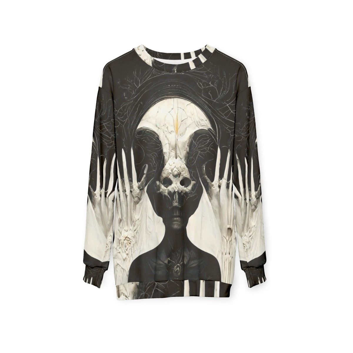 HR Giger Necronomicon Midjourney AI Art Sweatshirt - hanging