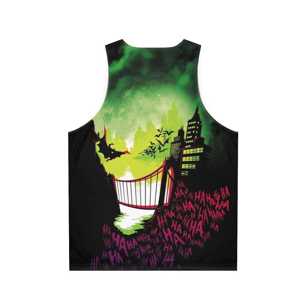 Joker and Batman Comic Book Unisex Tank Top - Back