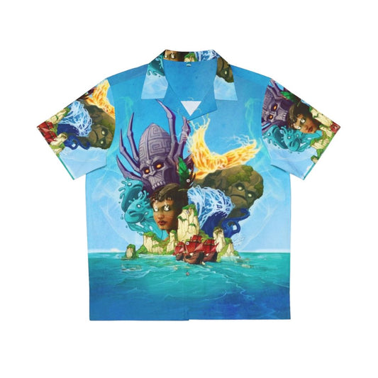 Tropical Spirit Island Hawaiian Shirt with Floral Pattern