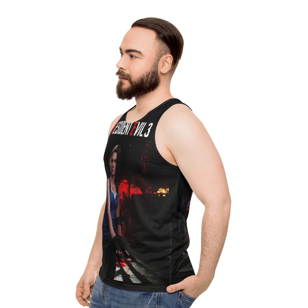 Resident Evil R3Make Jill Valentine Unisex Tank Top - men side