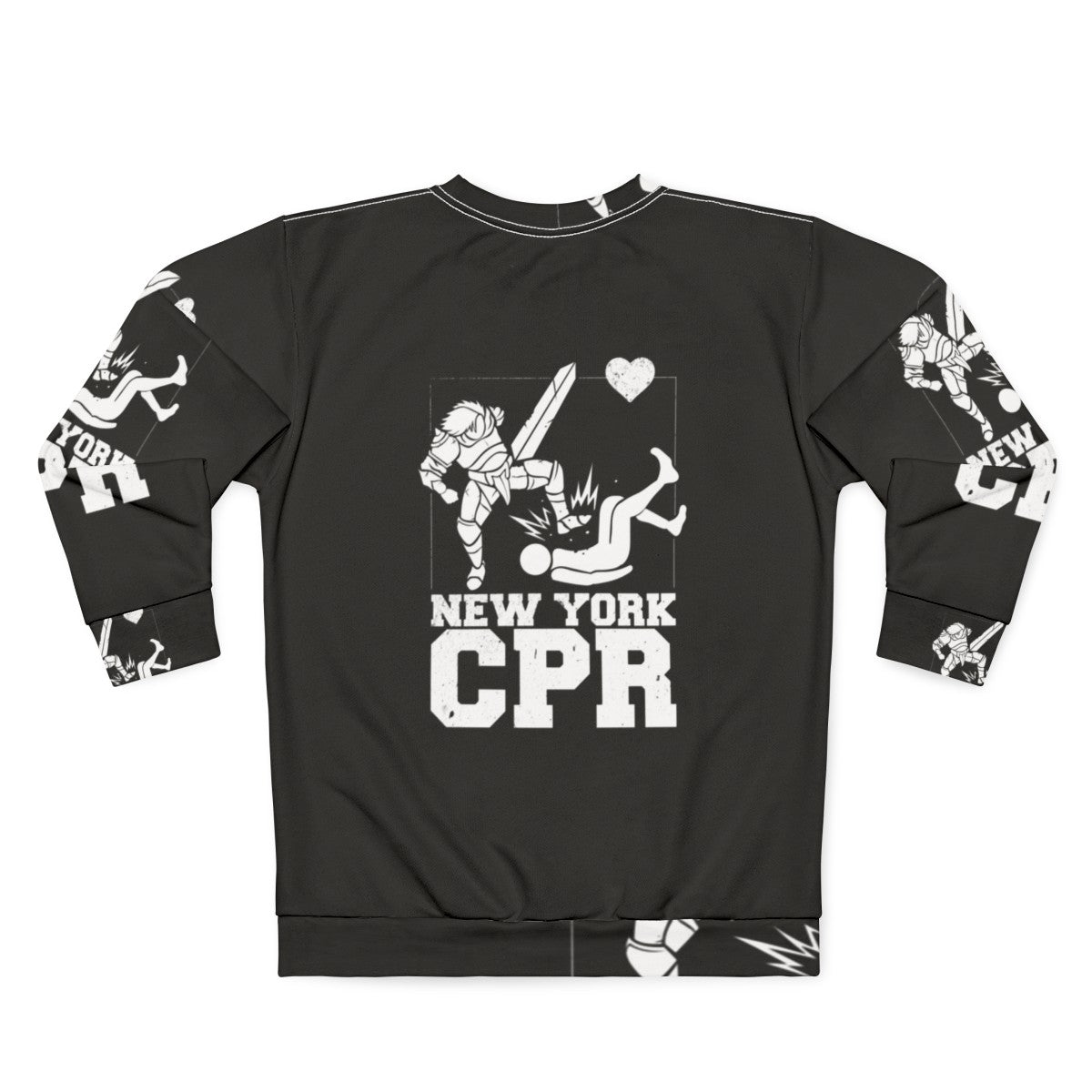 New York CPR Black Sweatshirt, video game merchandise - Back