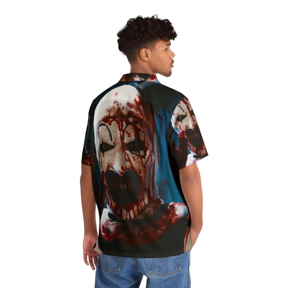 Terrifier 2 Hawaiian Shirt with Clown Art - People Back