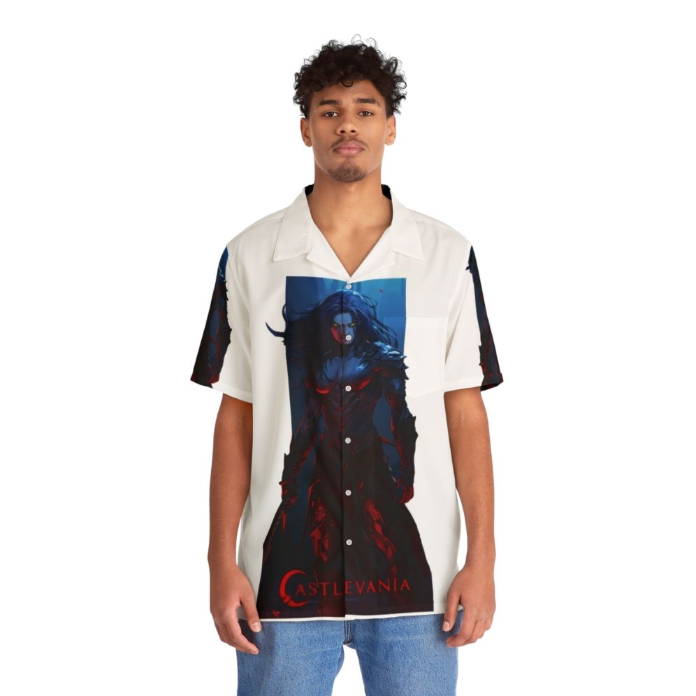 Castlevania Striga Vampire Hawaiian Shirt - People Front