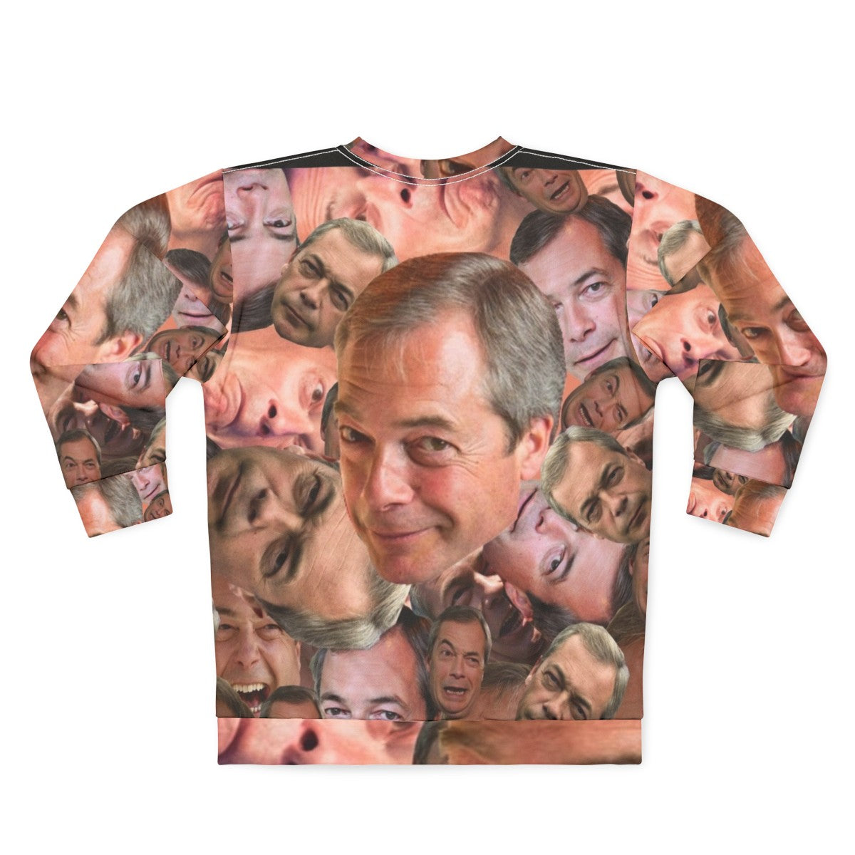 "Can't Barrage the Farage" Nigel Farage political protest sweatshirt - Back