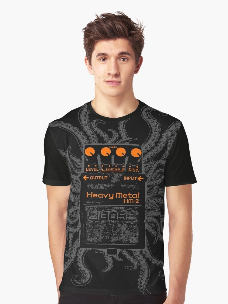 HM2 Graphic T-Shirt featuring a guitar and distortion effect - Men