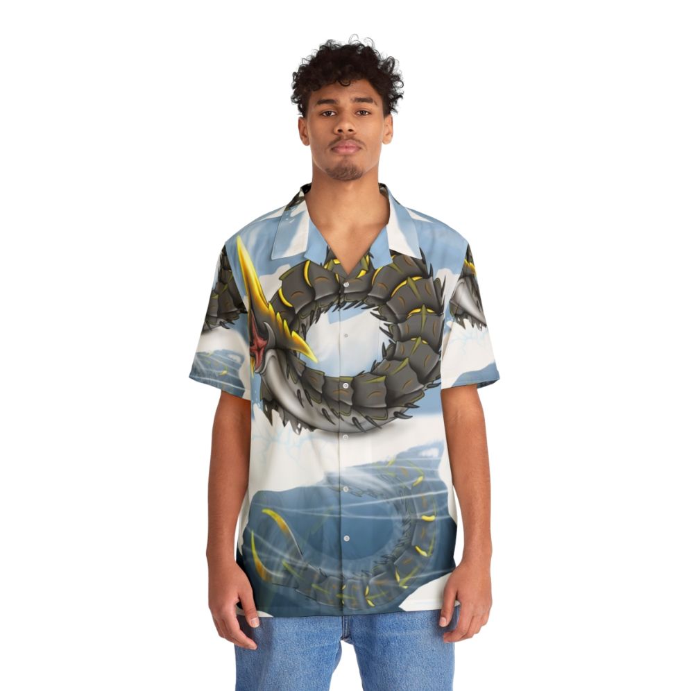 Subnautica Ice Worm Hawaiian Shirt Fan Art - People Front