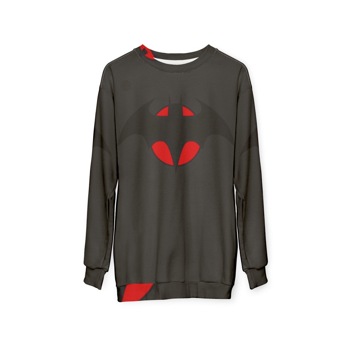 Robert Pattinson Batman Sweatshirt with Bat Symbol - hanging