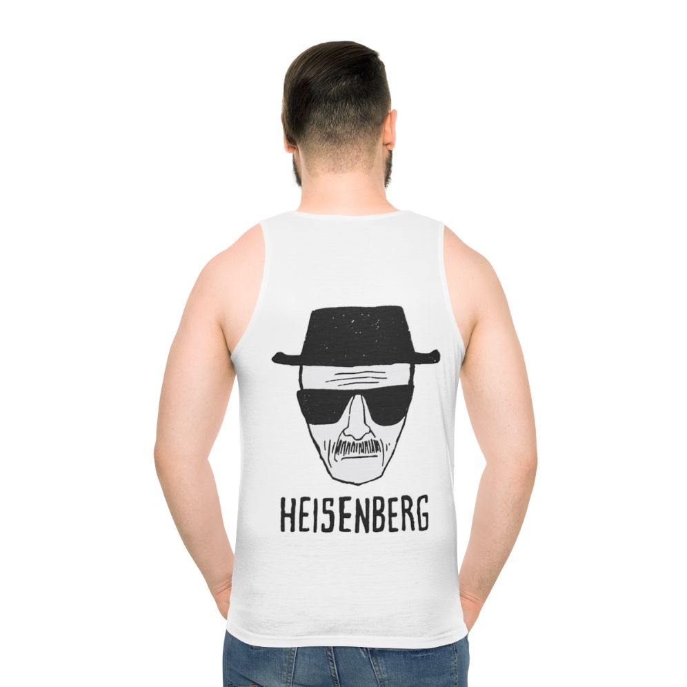 Breaking Bad Heisenberg Drawing Unisex Tank Top - men back