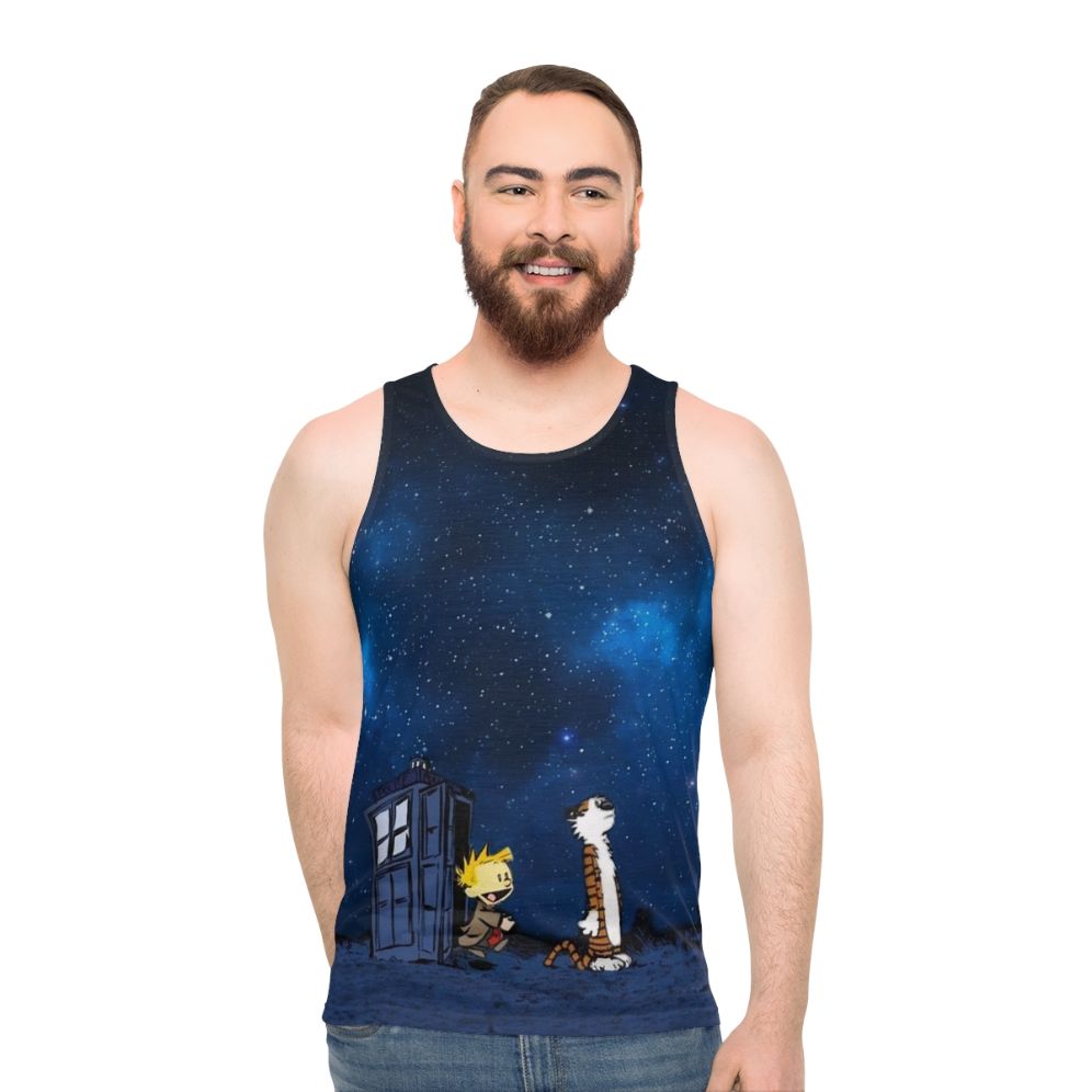 Calvin and Hobbes Unisex Tank Top - men