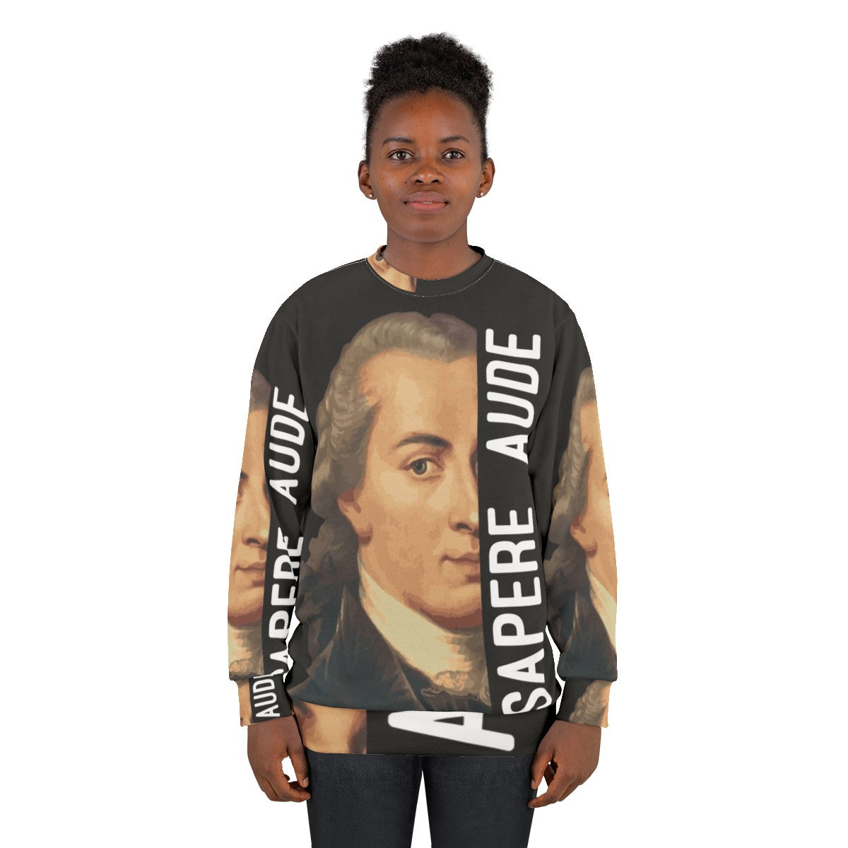 Sapere Aude Sweatshirt featuring Immanuel Kant quote - women