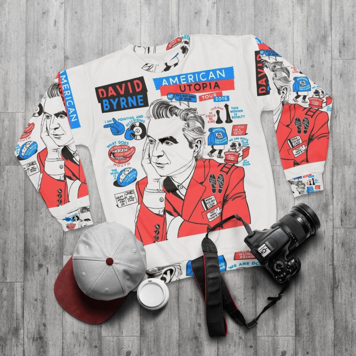 American Utopia 2018 David Byrne Sweatshirt - flat lay