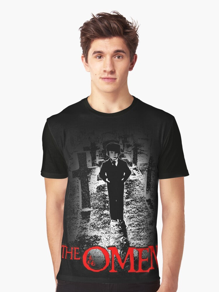 Damien the Omen horror movie graphic t-shirt - Men