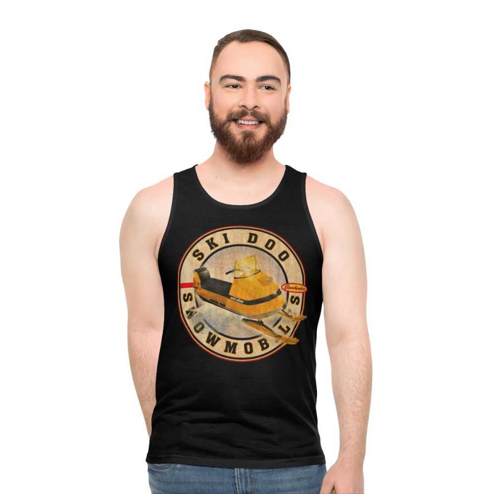 Vintage Ski-Doo Snowmobile Unisex Tank Top - men