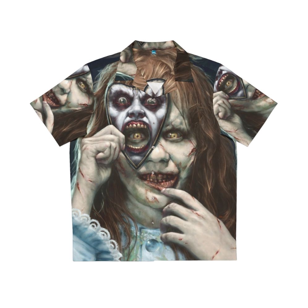 Exorcist-Inspired Possessed Hawaiian Shirt