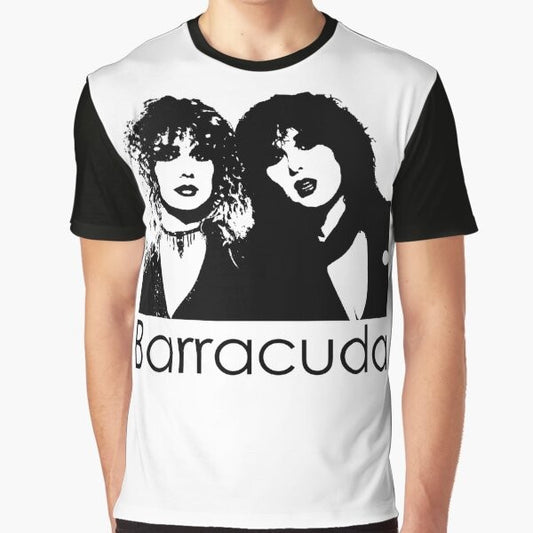 Retro barracuda graphic t-shirt with a vintage 70s design