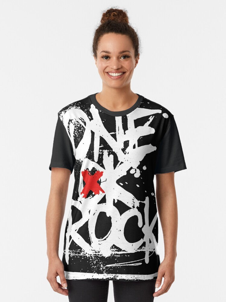 One Rock Grunge White Box Graphic T-Shirt - Women