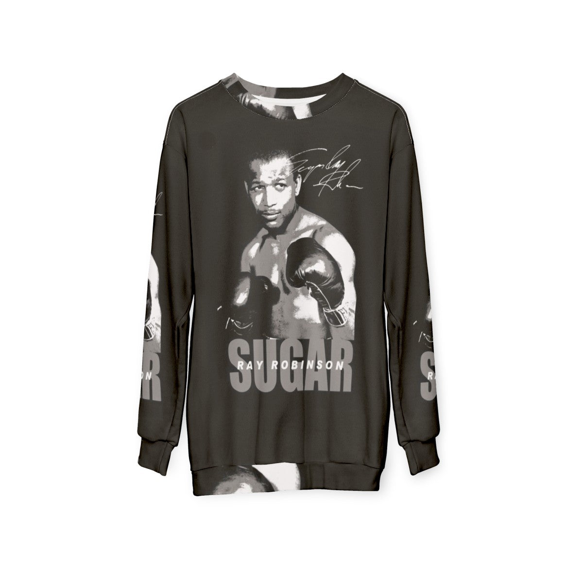 Sugar Ray Robinson boxing champion vintage sweatshirt - hanging