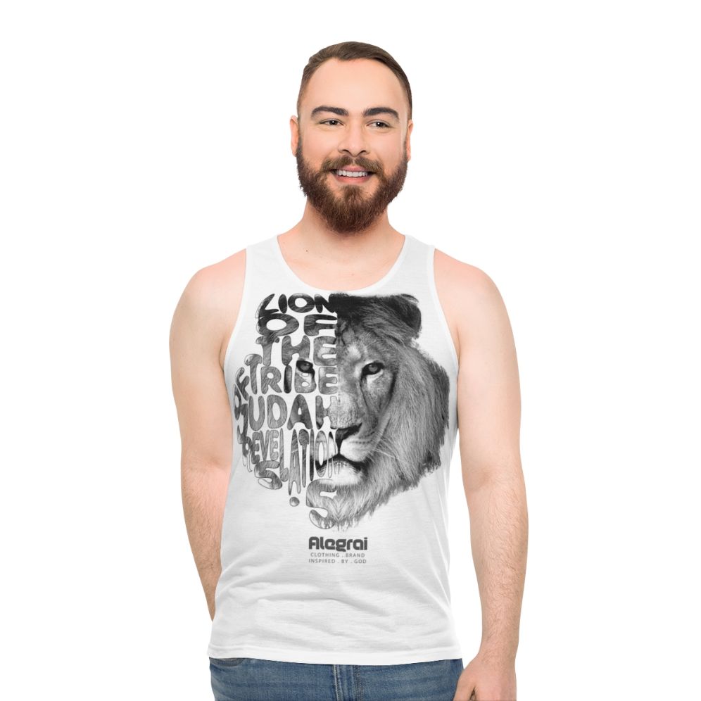 Lion of Judah Christian Unisex Tank Top - men