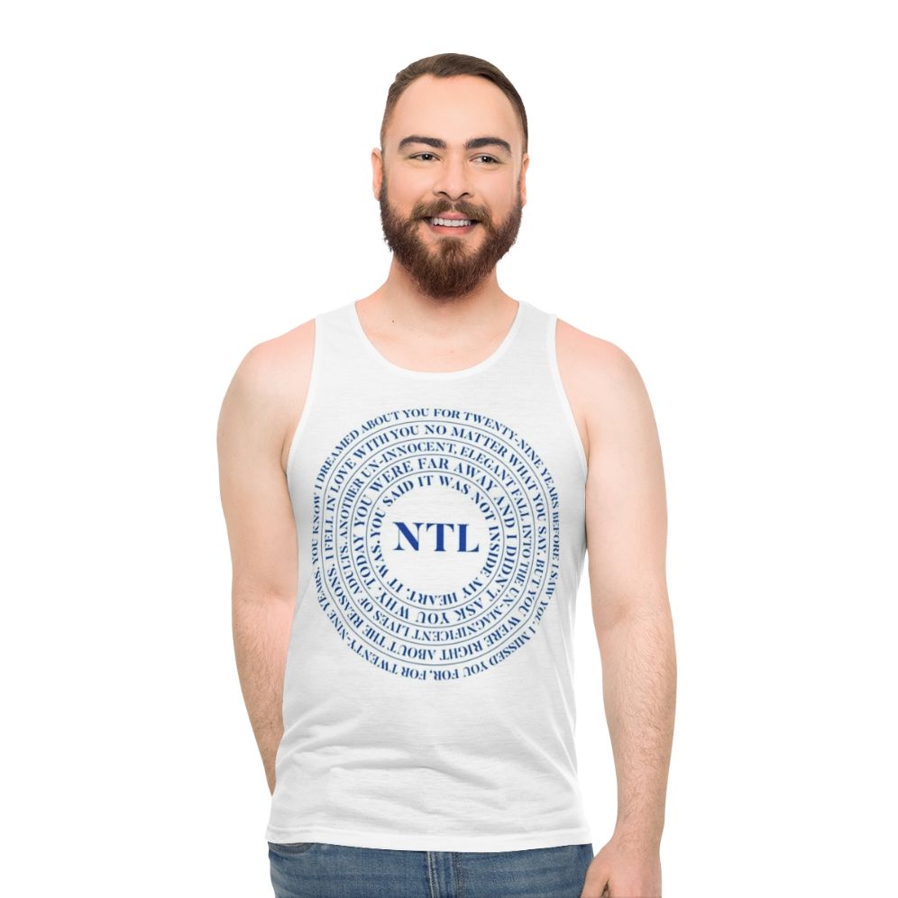 The National Indie Lyrics Unisex Tank Top - men