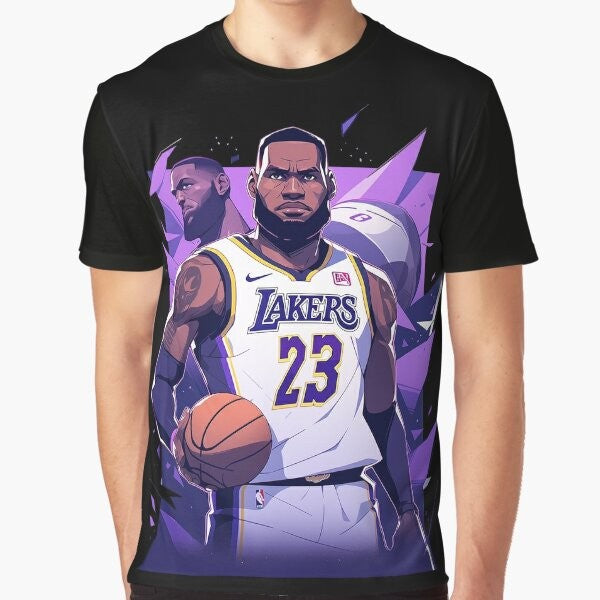 Lebron James 'King 23' Basketball Graphic T-Shirt