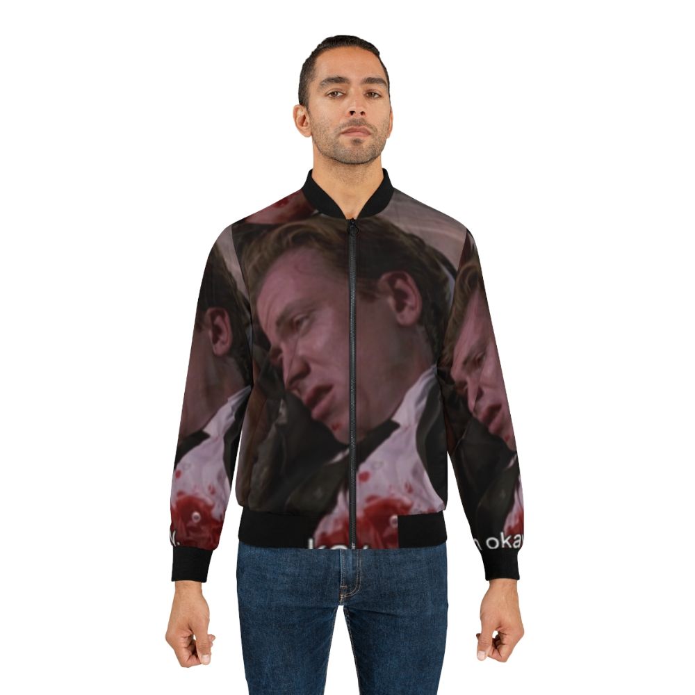 Reservoir Dogs inspired bomber jacket with iconic quotes and characters - Lifestyle