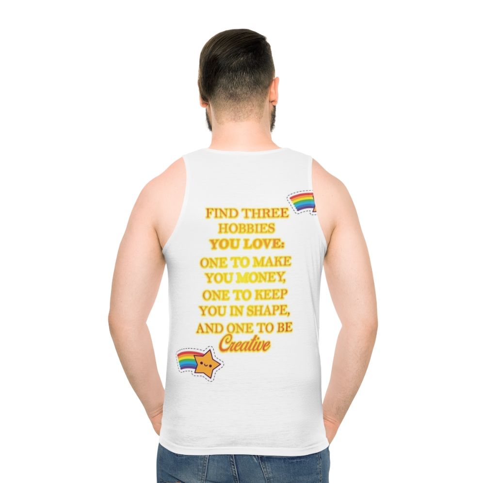 Hobbies Unisex Tank Top - men back