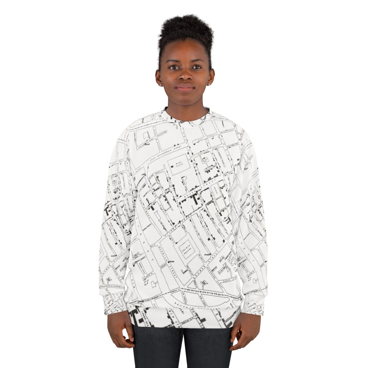 John Snow Cholera Map Sweatshirt - women