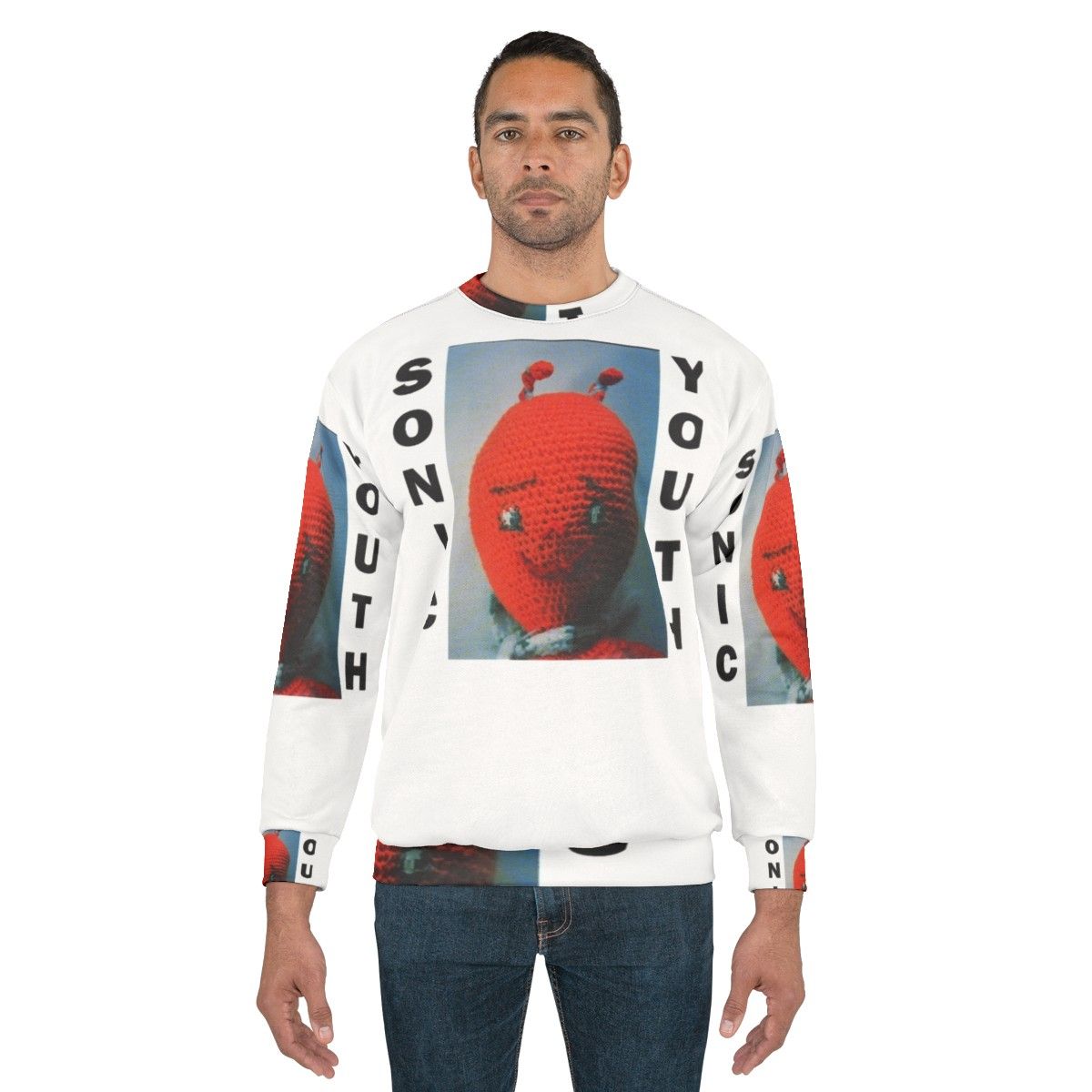 Punk Rock Youth Sweatshirt featuring grunge aesthetic and music inspiration - men