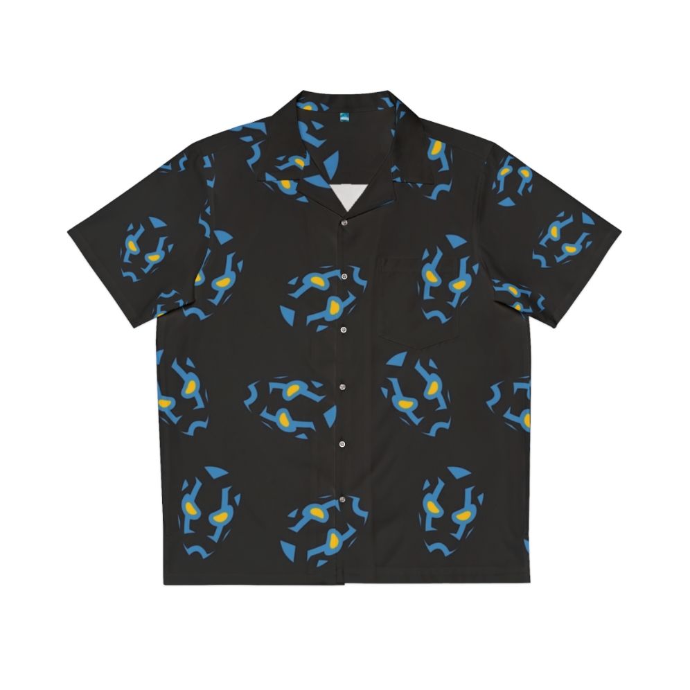 Blue Beetle Minimalist Hawaiian Shirt