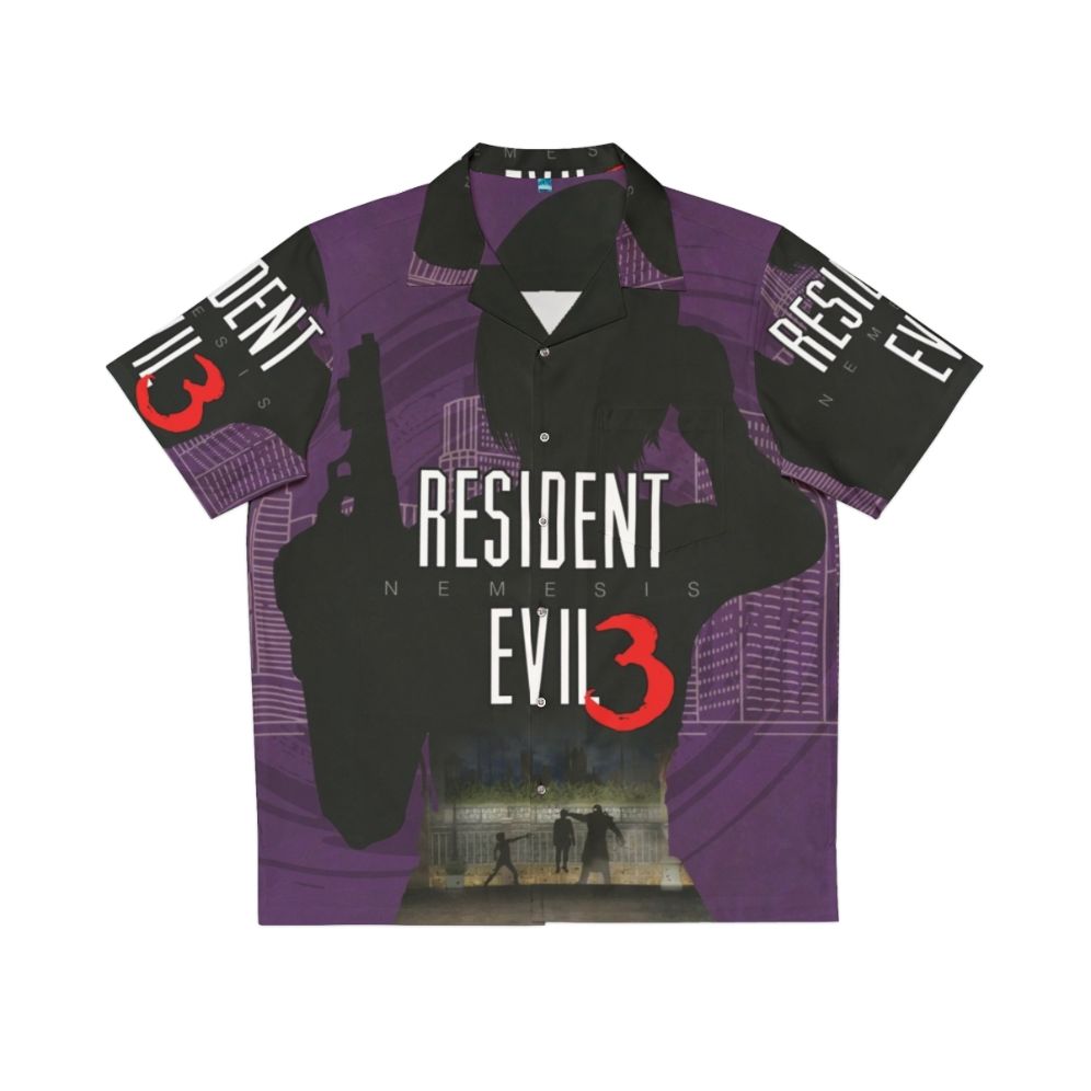 Resident Evil 3 Nemesis Minimalist Print Hawaiian Shirt