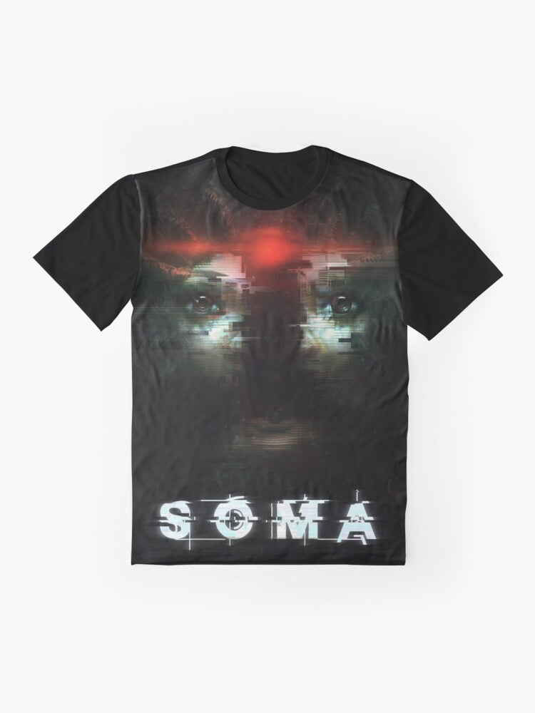 Soma graphic videogame gaming t-shirt - Flat lay