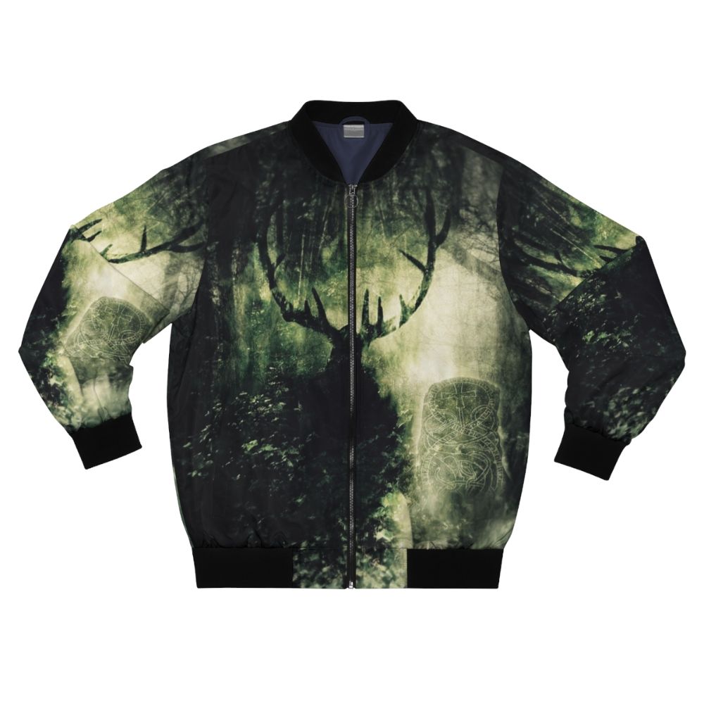 Pagan Celtic Green Man Bomber Jacket