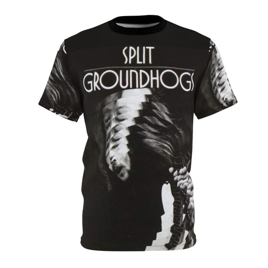 Vintage 1971 Groundhogs Split album cover design printed on a high-quality t-shirt