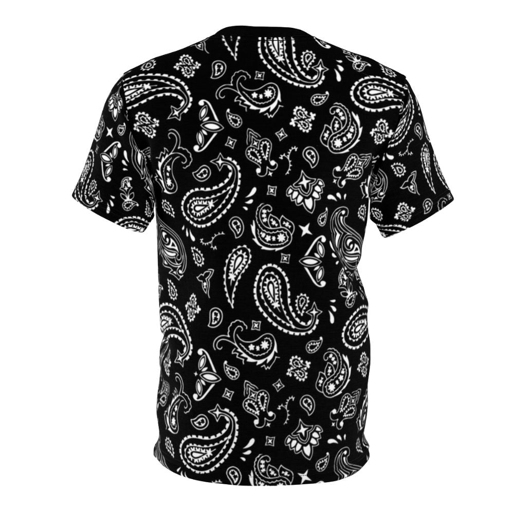 Bandana print t-shirt with a trendy, urban-inspired design - Back