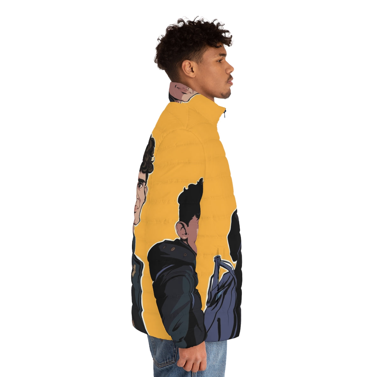 Charlie Spring Heartstopper Fanart Puffer Jacket - men side right