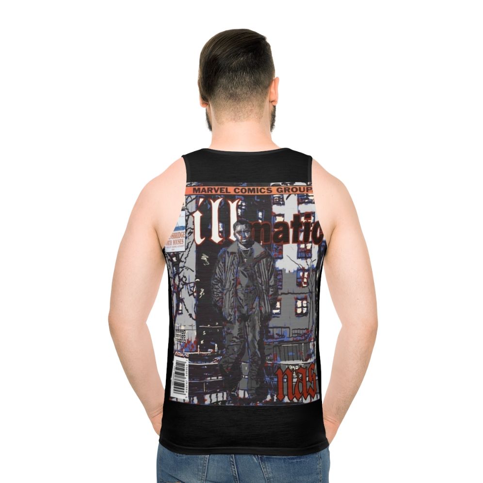 Nas Illmatic Comic Unisex Tank Top - men back