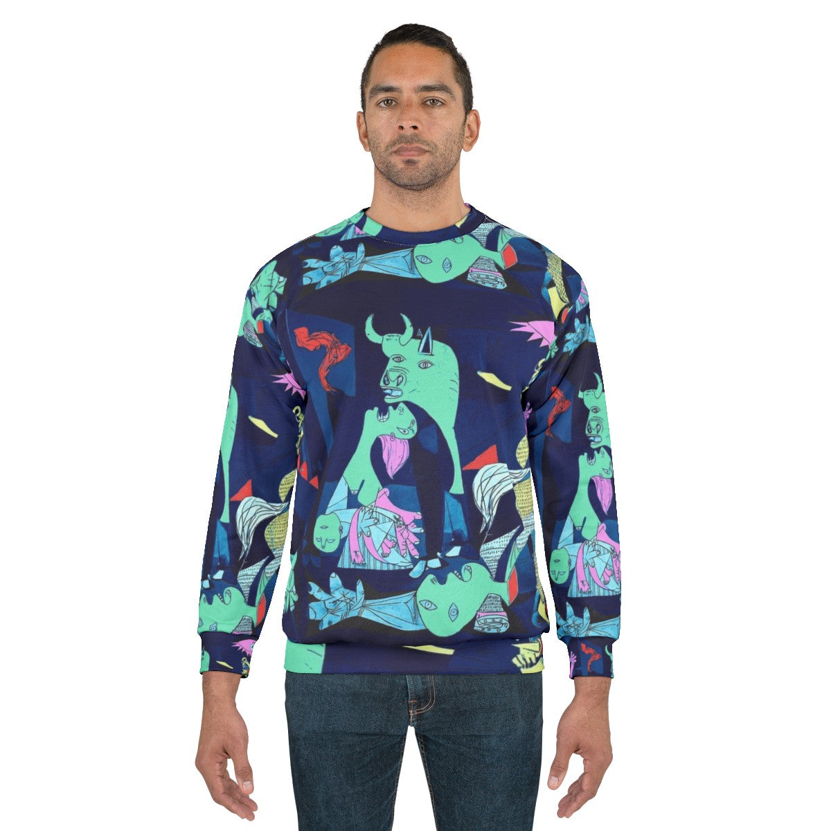 Guernica Pop Art Sweatshirt with Picasso Artwork - men