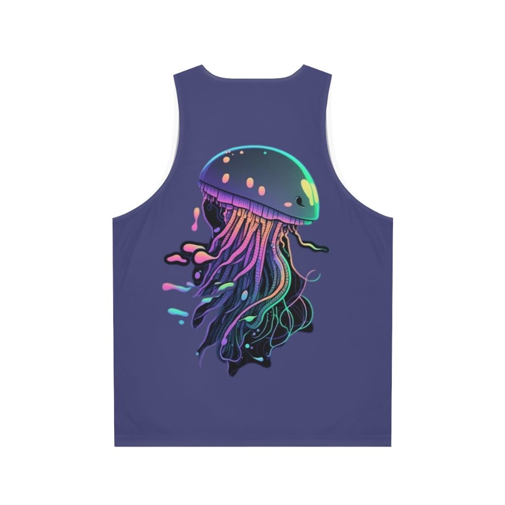 Unisex tank top featuring mythical creatures - Back