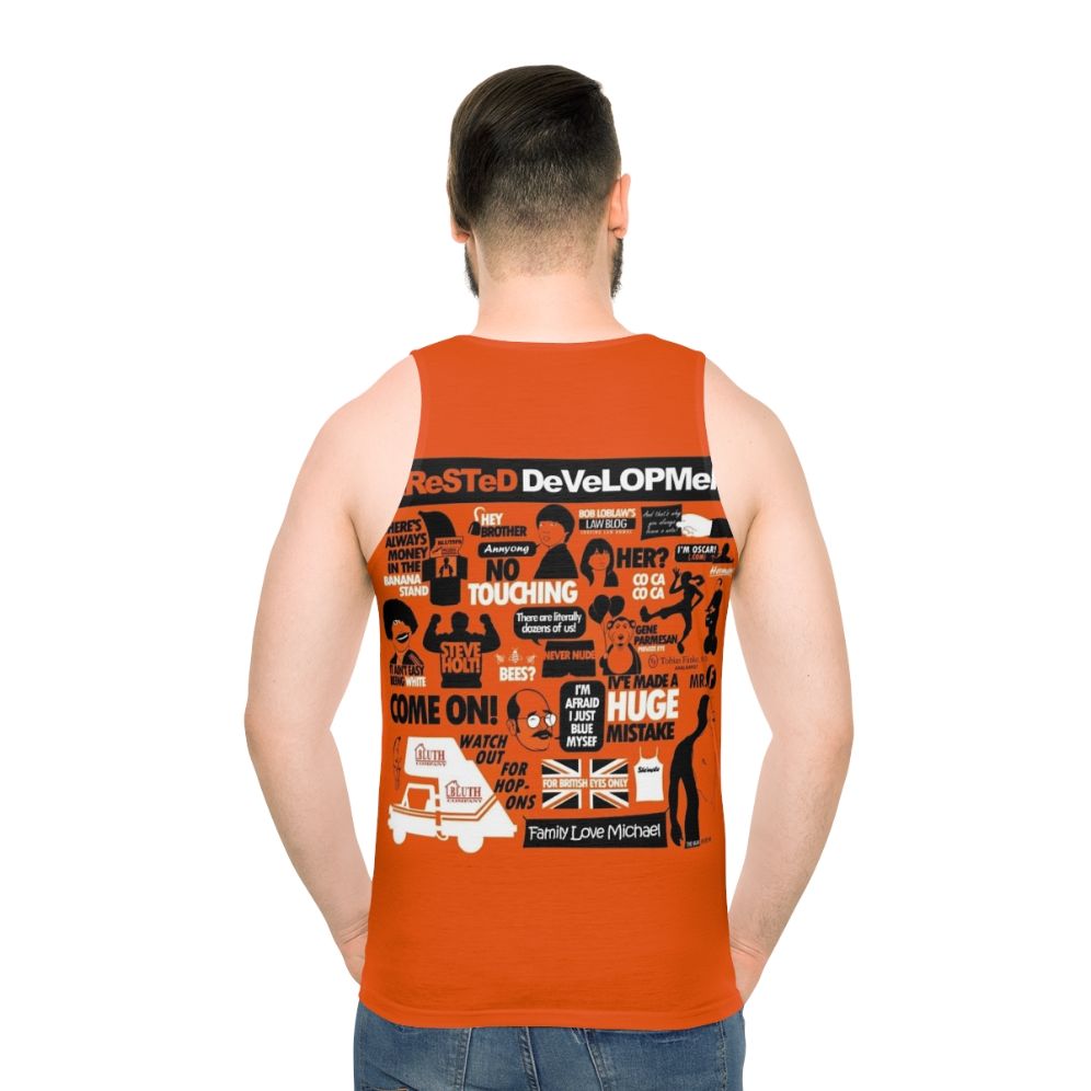 Unisex Arrested Development Tank Top - men back