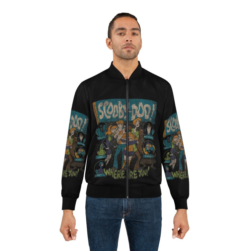 Vintage Cartoon Bomber Jacket featuring Scooby and the Gang - Lifestyle