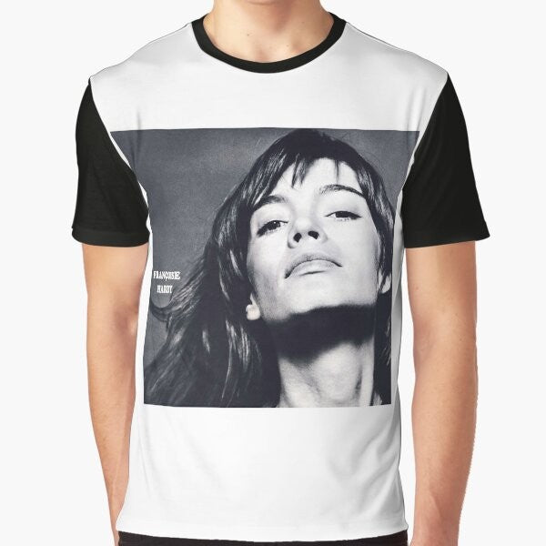 Françoise Hardy - La Question Graphic T-Shirt featuring the iconic French singer and her album cover