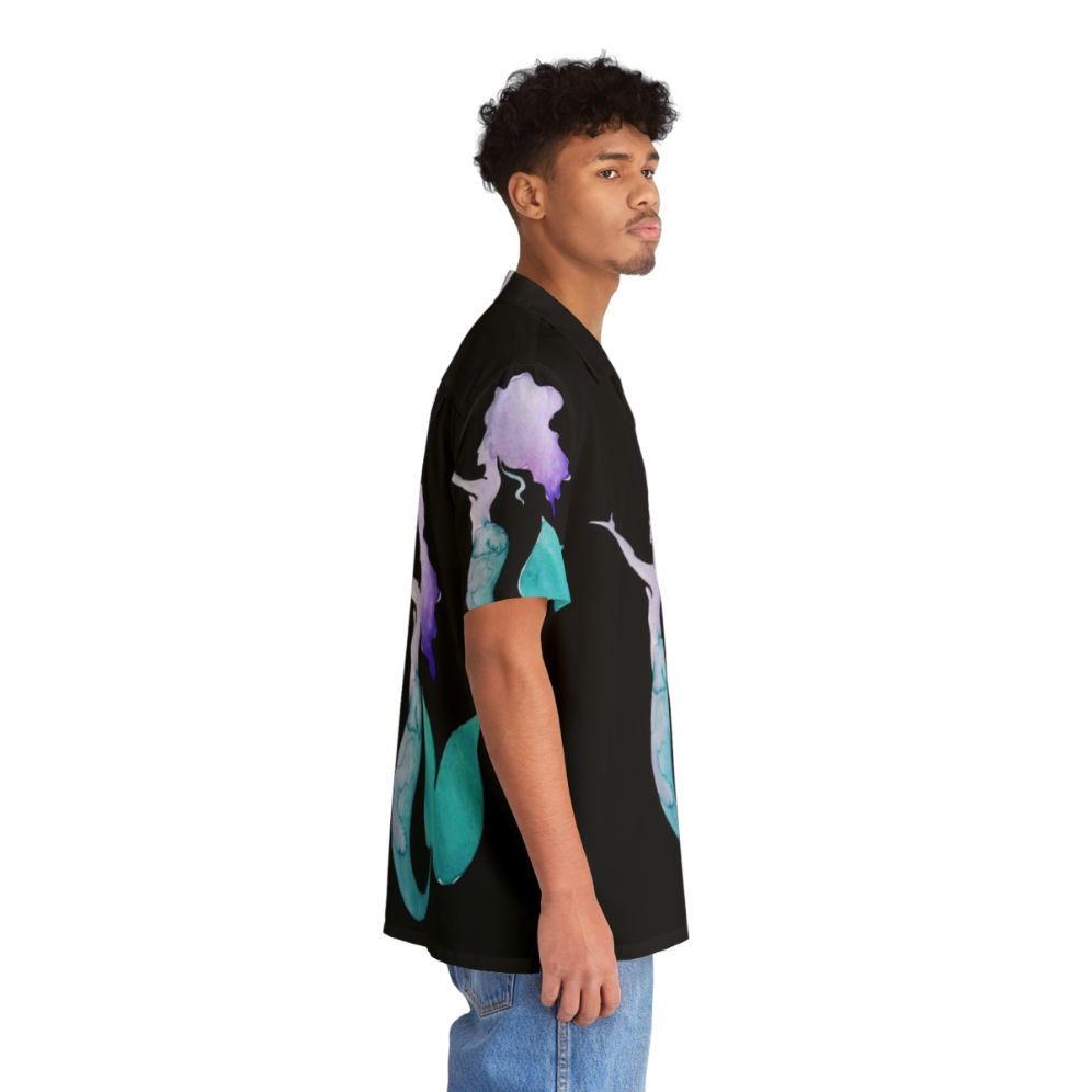 Watercolor Mermaid Hawaiian Shirt - People Pight