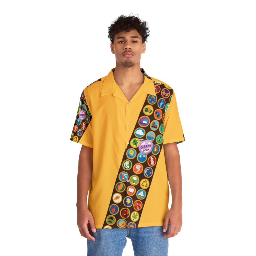 Wilderness explorer Hawaiian shirt with tropical floral pattern - People Front