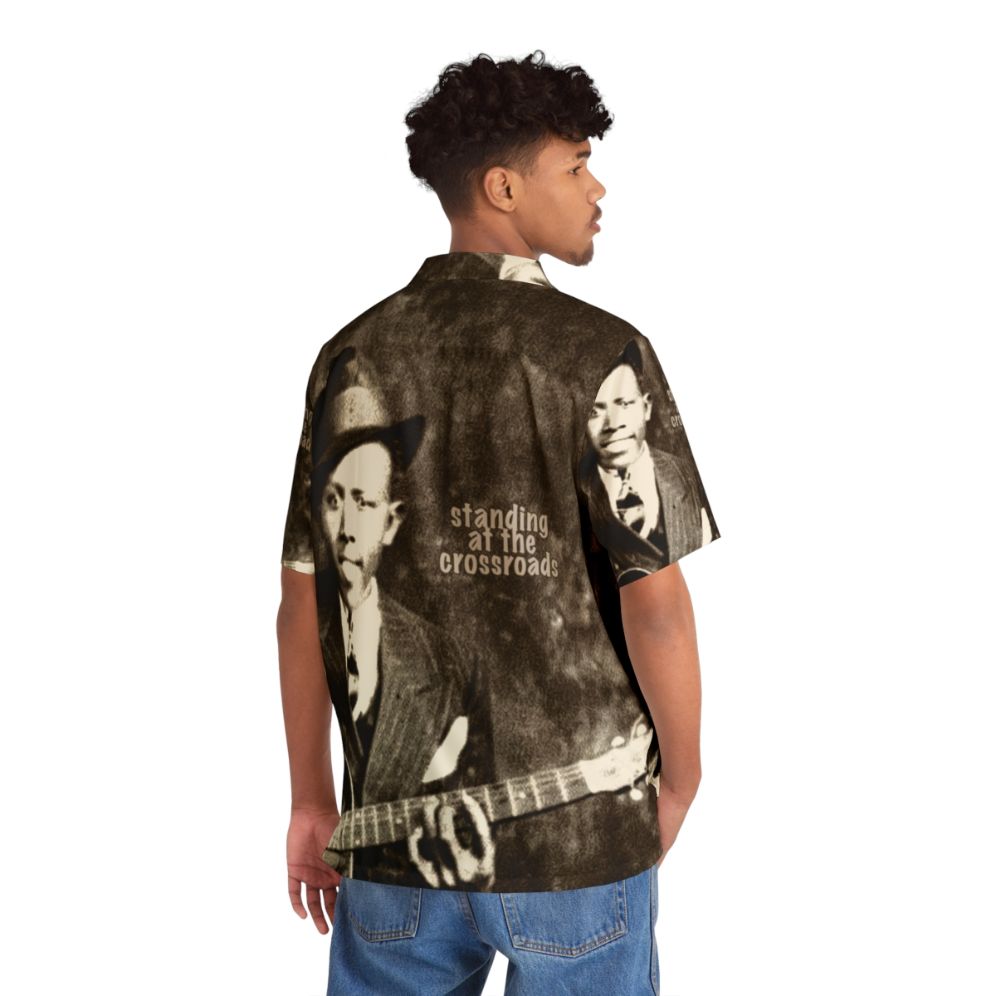 Crossroads Blues Hawaiian Shirt - People Back