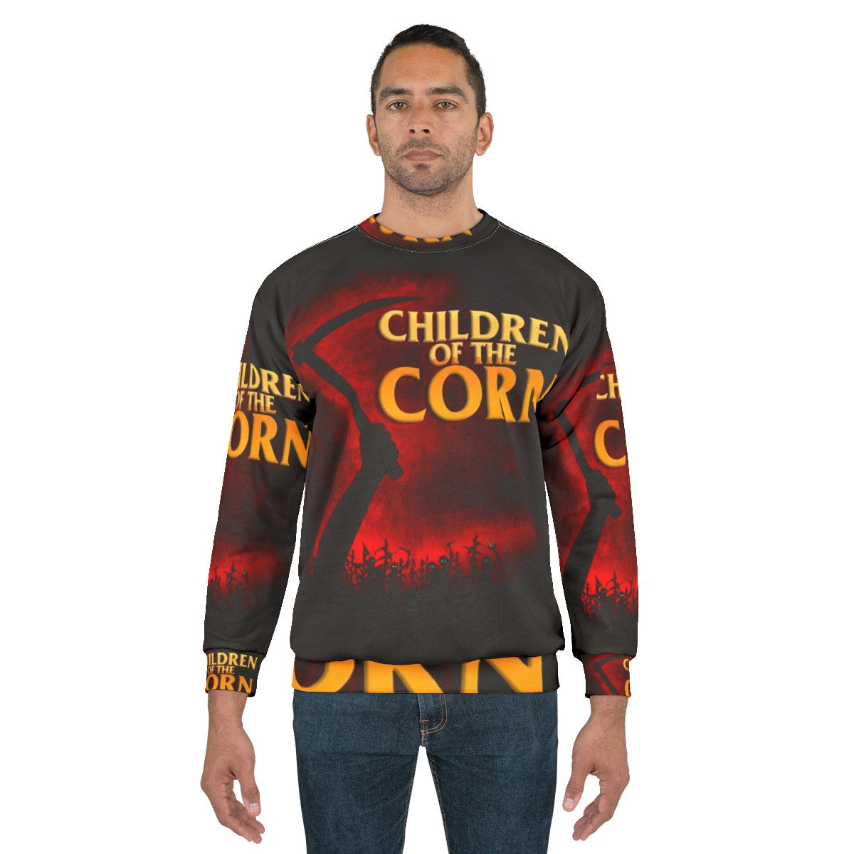 "Children of the Corn" horror movie themed sweatshirt - men