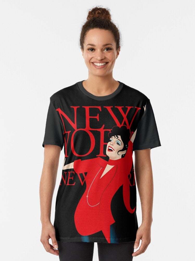 New York Graphic T-Shirt featuring Alejandro Mogolloart's design - Women