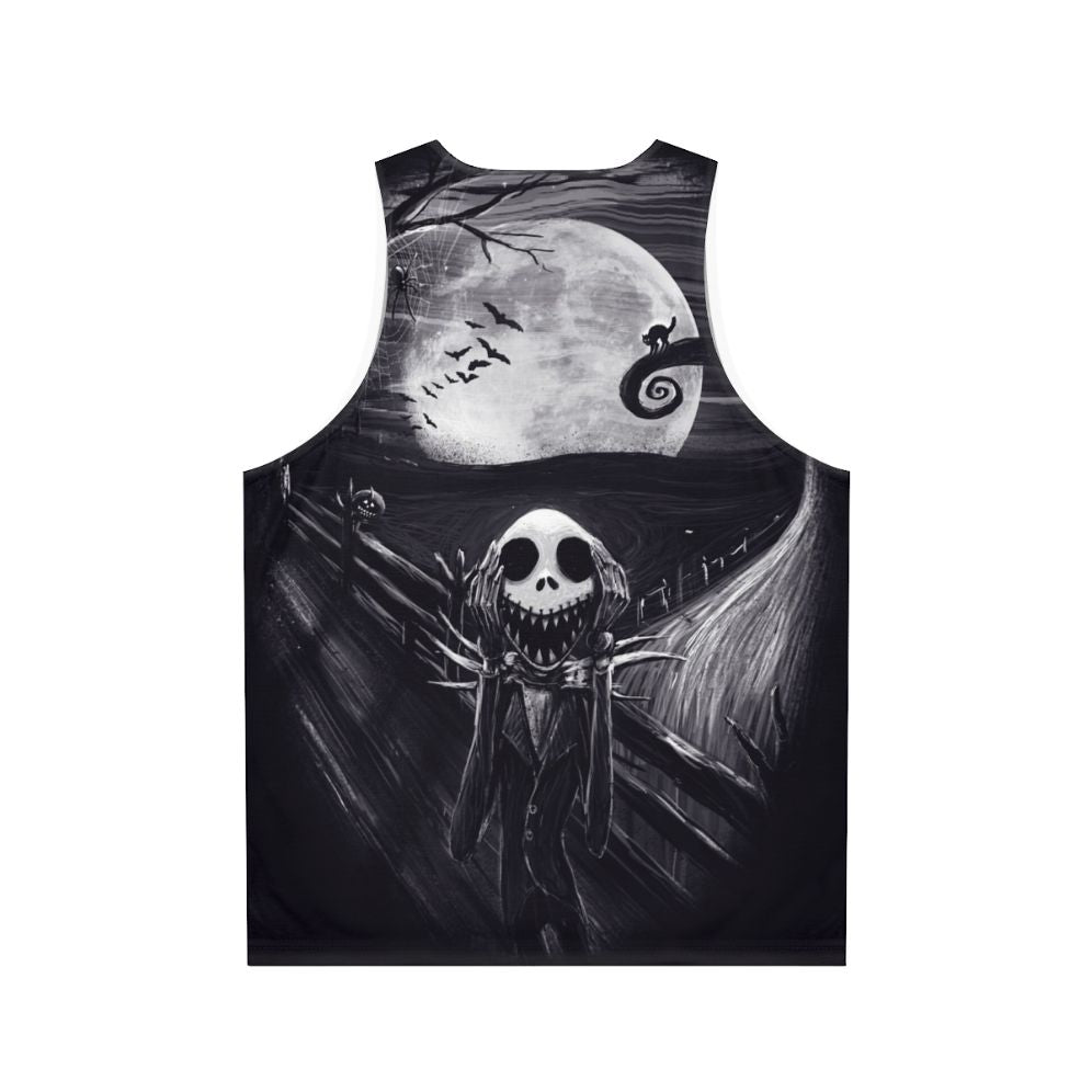 Unisex "The Scream Before Christmas" tank top featuring Jack Skellington - Back