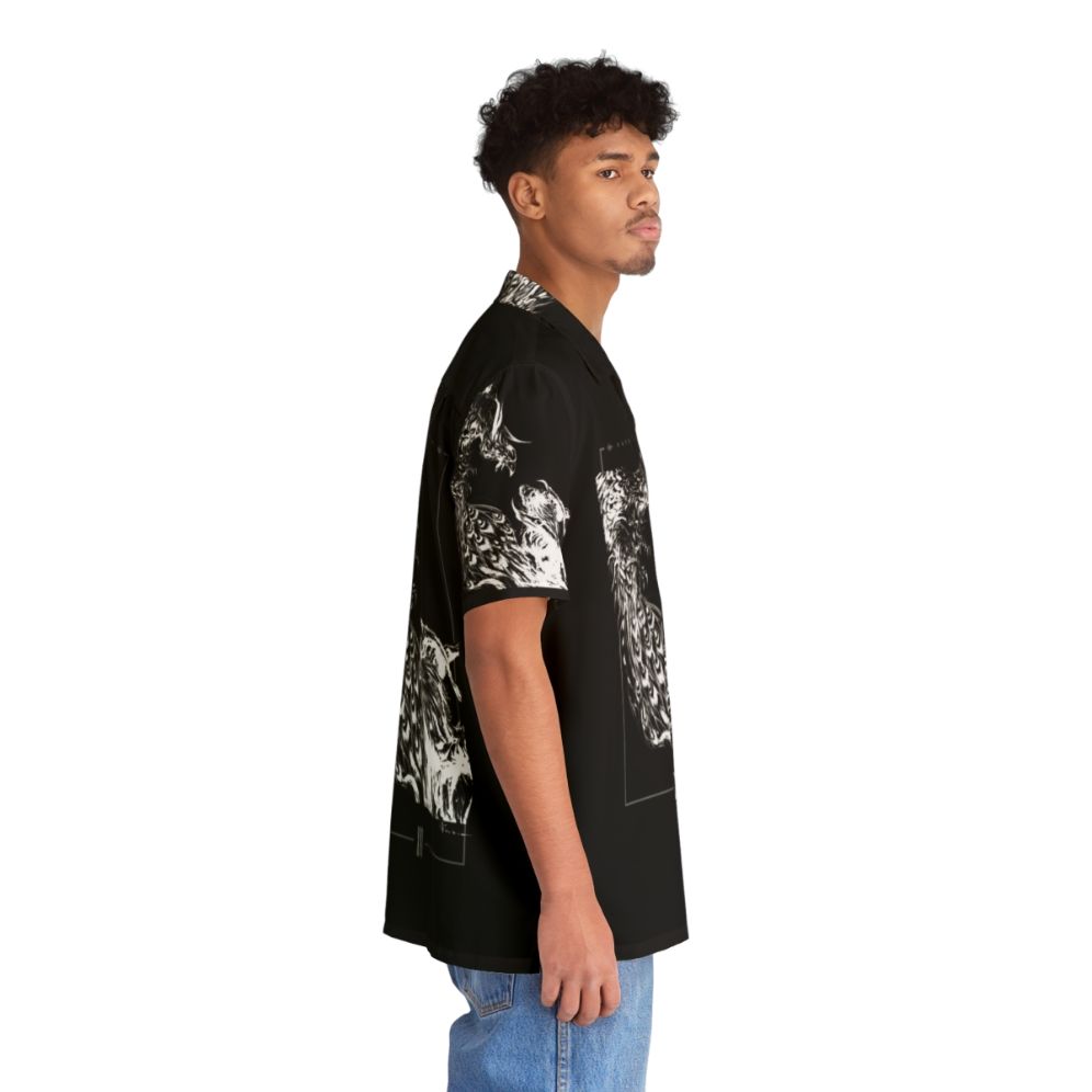 Final Fantasy XVI Monochrome Hawaiian Shirt - People Pight