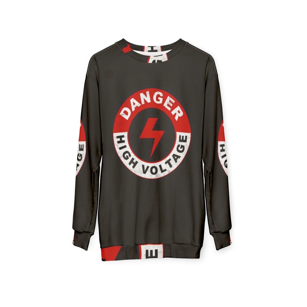 Danger High Voltage Sweatshirt - hanging